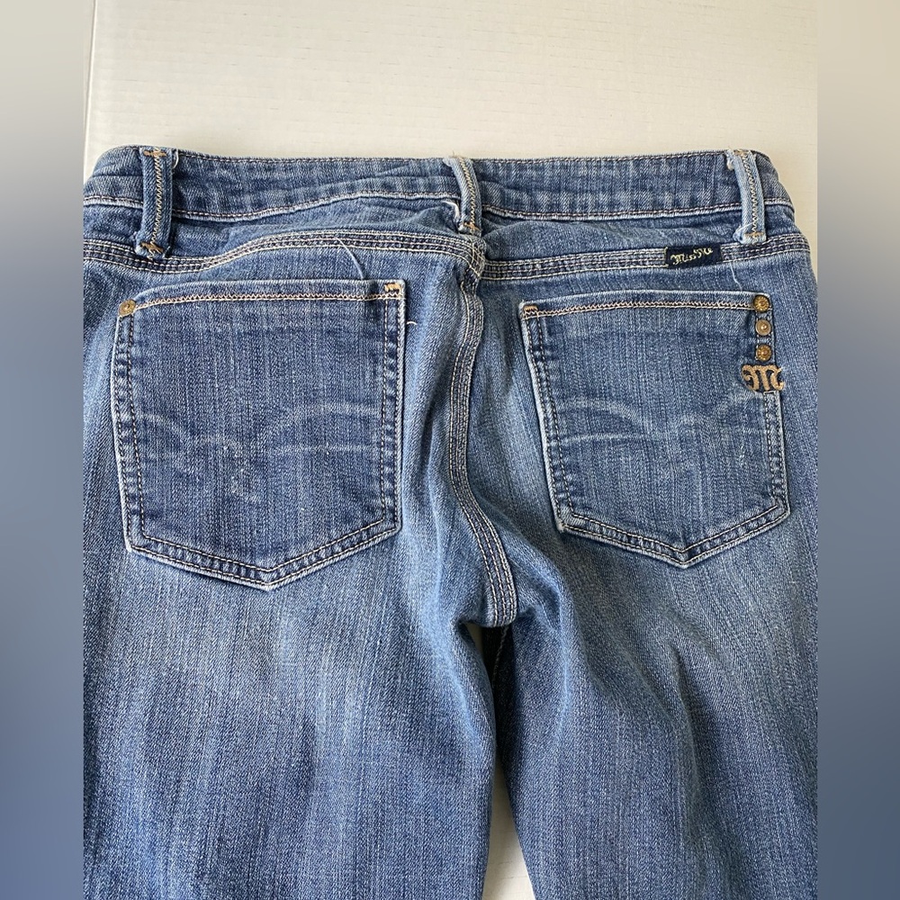Miss Me Bootcut Jeans Medium Denim Plain Pockets Basic Size 30x32